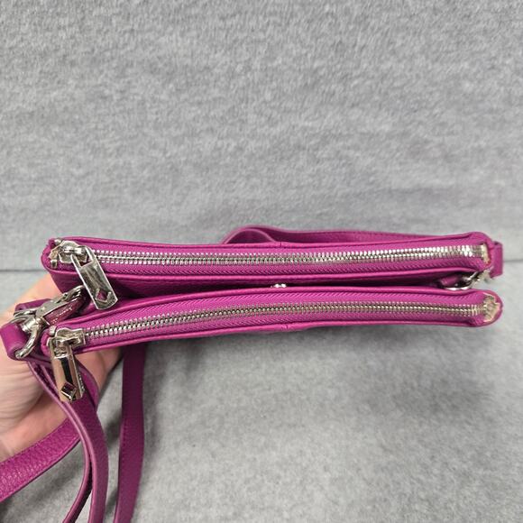 Jewell By Thirty One Magenta Pebbled Crossbody bag - Picture 5 of 11